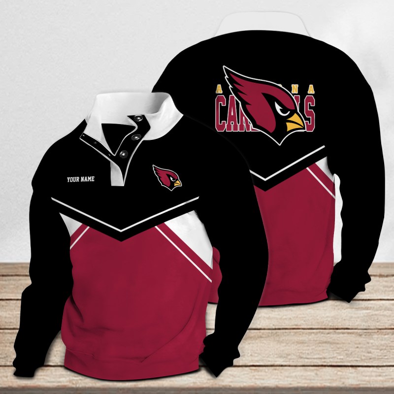 Arizona Cardinals Casual Stand Collar Sweatshirt