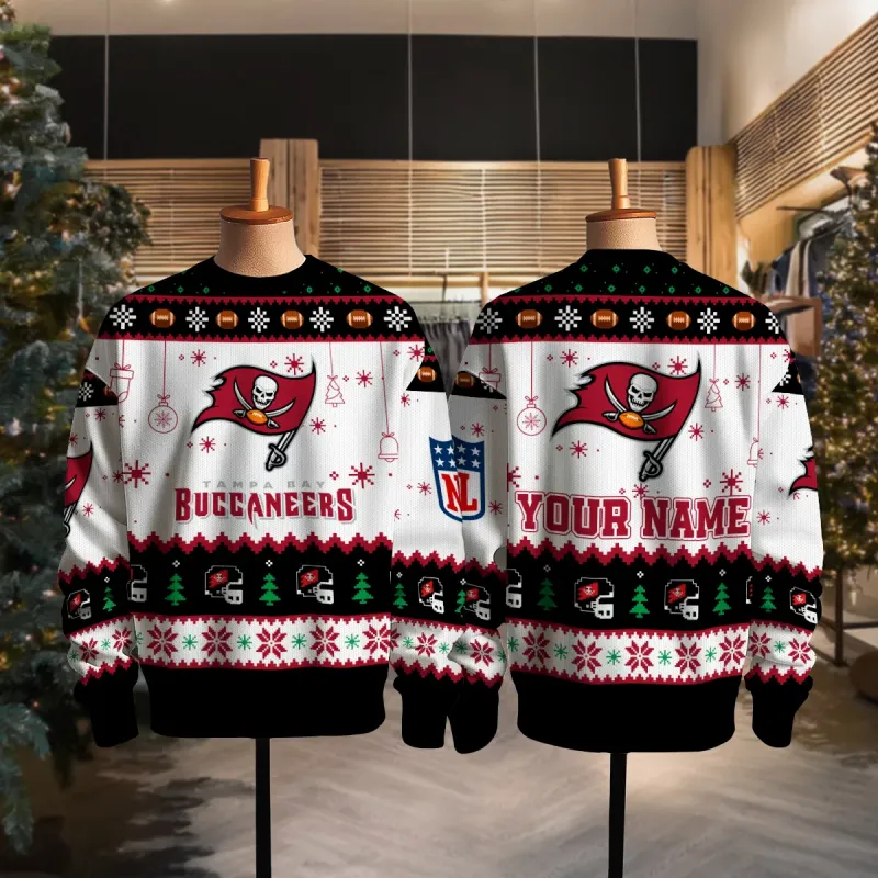 Tampa Bay Buccaneers Ugly Christmas Sweater - Full View