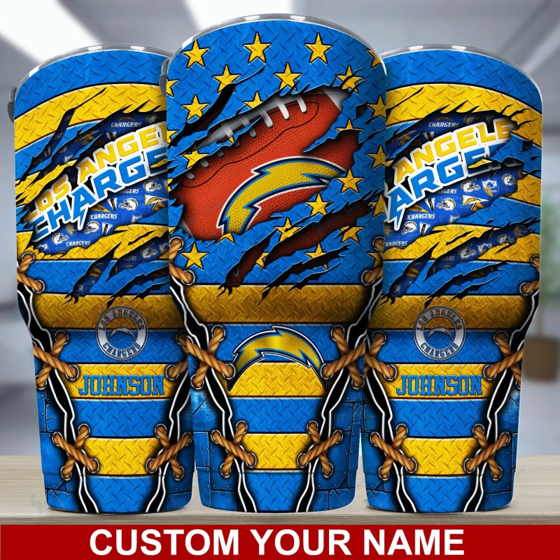 Los Angeles Chargers Personalized Tumbler
