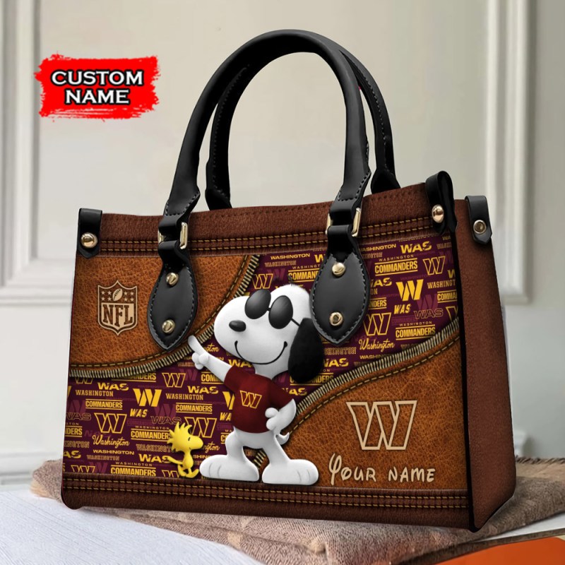 Premium Leather Hand Bag for Washington Commanders Fans