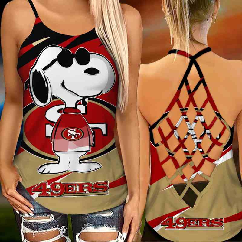 San Francisco 49ers Criss Cross Tank Top