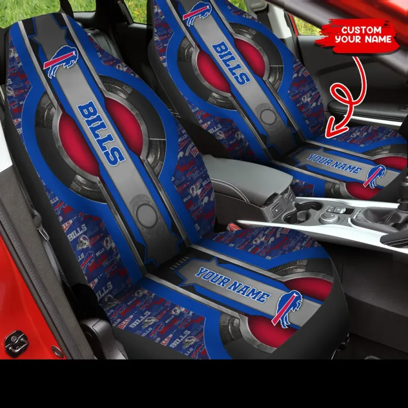 View of Buffalo Bills Personalized Car Seat Covers