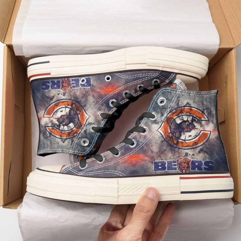 Chicago Bears High Top Shoes Detail