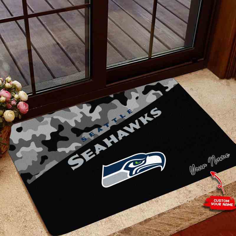 Seattle Seahawks Personalized Doormat