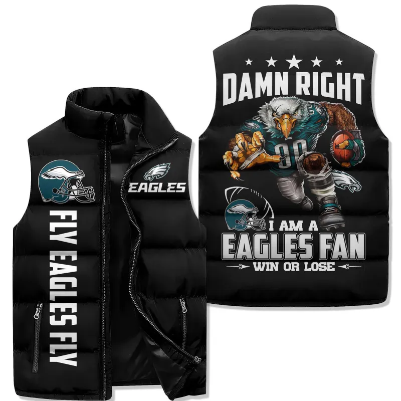 Philadelphia Eagles Sleeveless Puffer Jacket