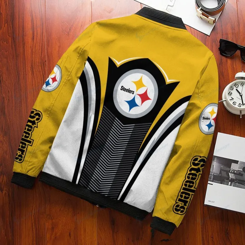 Pittsburgh Steelers Bomber Jacket Side View