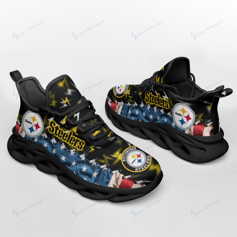 Pittsburgh Steelers Sneakers Back View