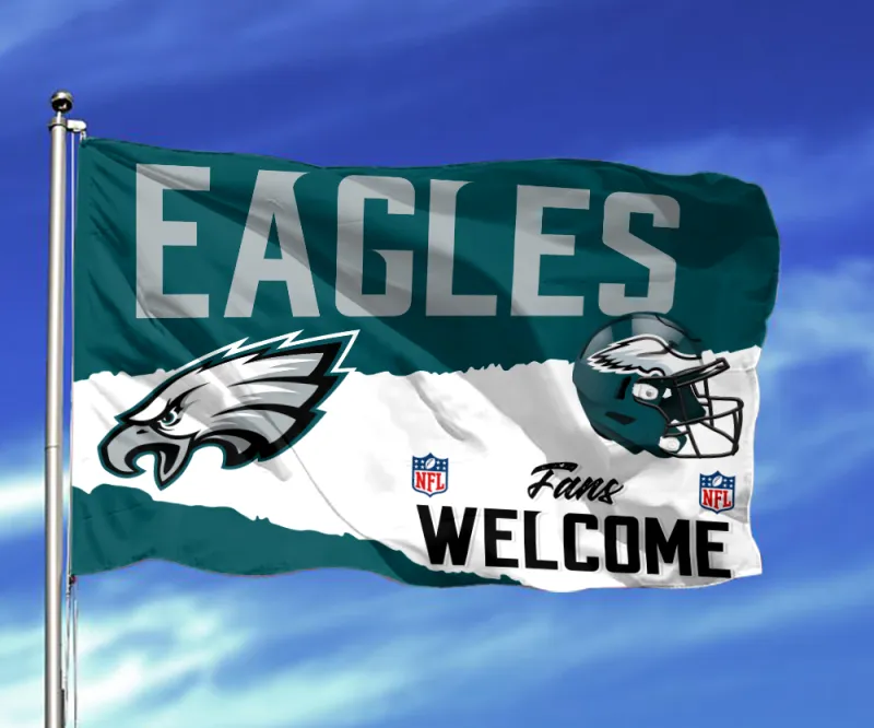Philadelphia Eagles Personalized Flag Front View