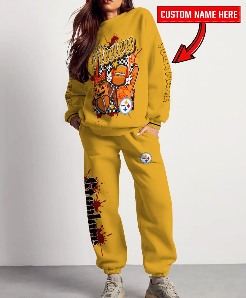 Pittsburgh Steelers Halloween Collection Sweatshirt and Sweatpants