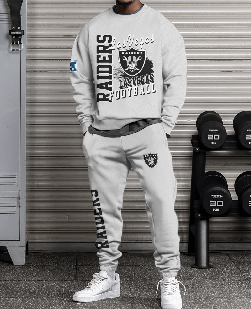 Las Vegas Raiders Combo 3D Sweatsuit and Sweatpants