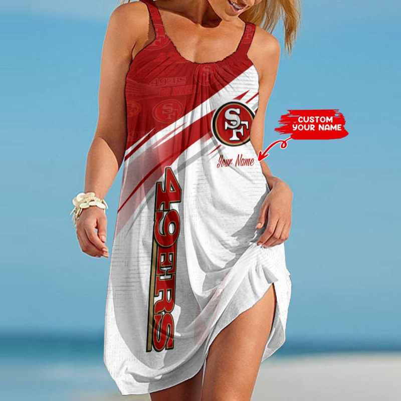 San Francisco 49ers Personalized Beach Dress