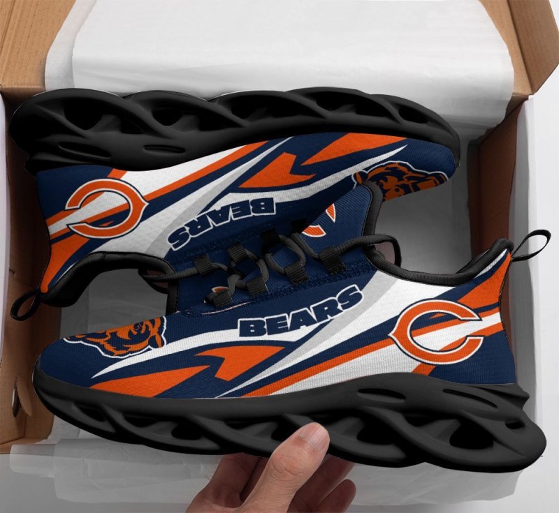 Chicago Bears Yezy Running Sneakers 217 Back View