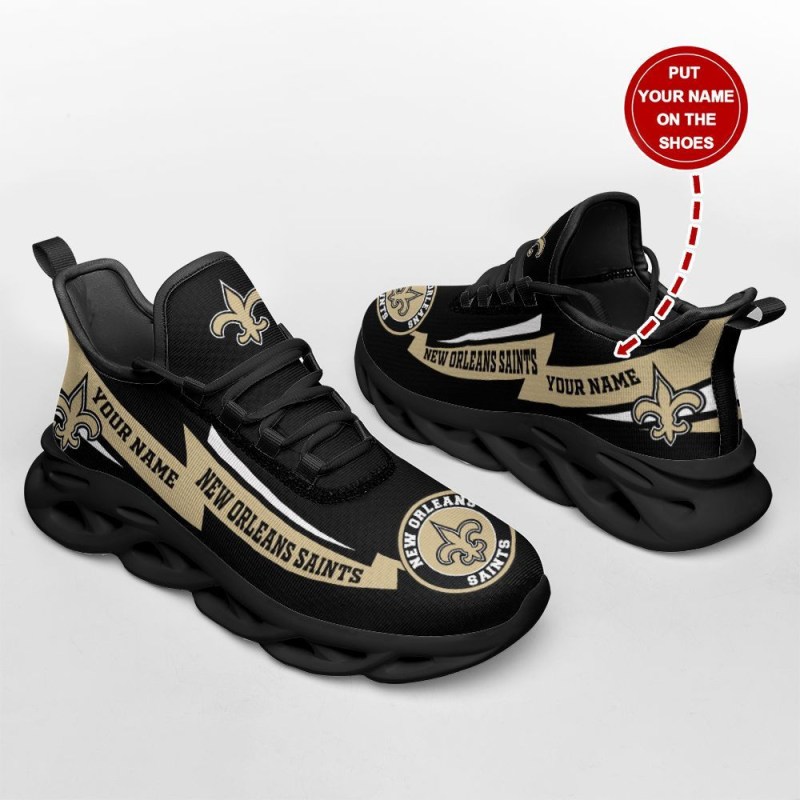 New Orleans Saints Personalized Yezy Running Sneakers 4