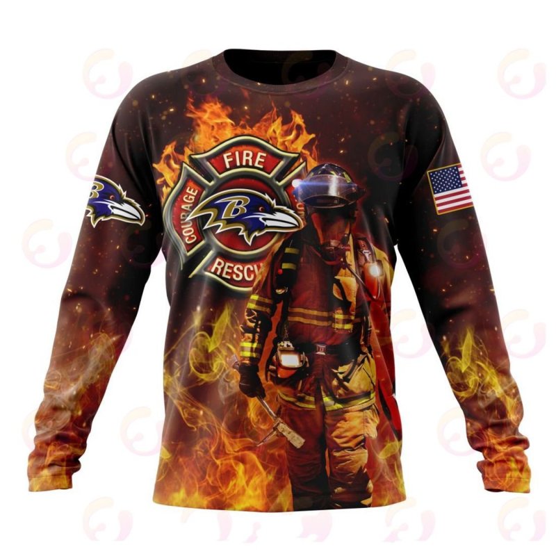 Baltimore Ravens Firefighter Hoodie