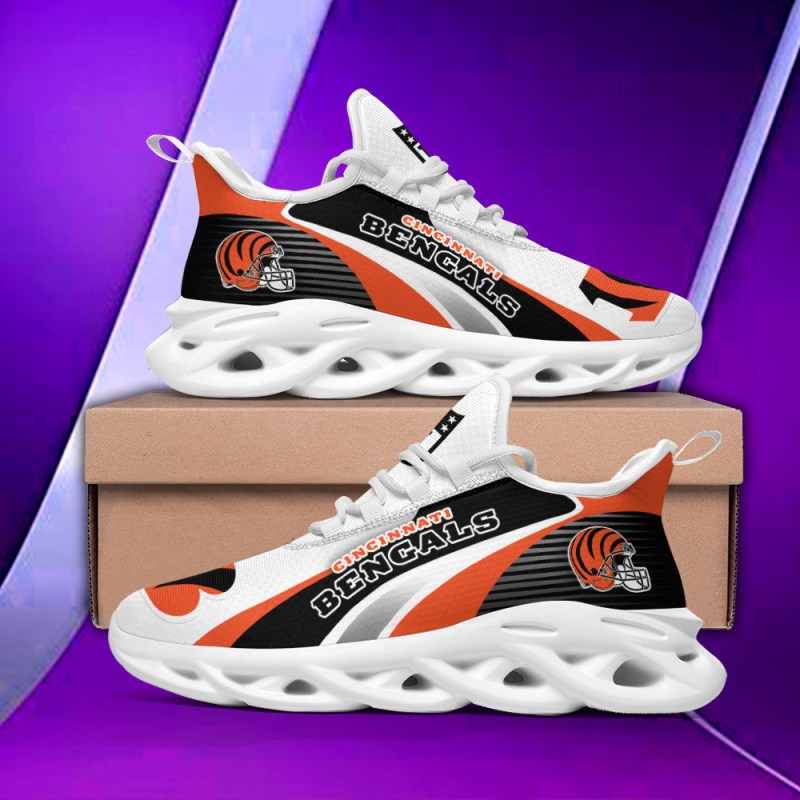 Cincinnati Bengals Yezy Running Sneakers Side View