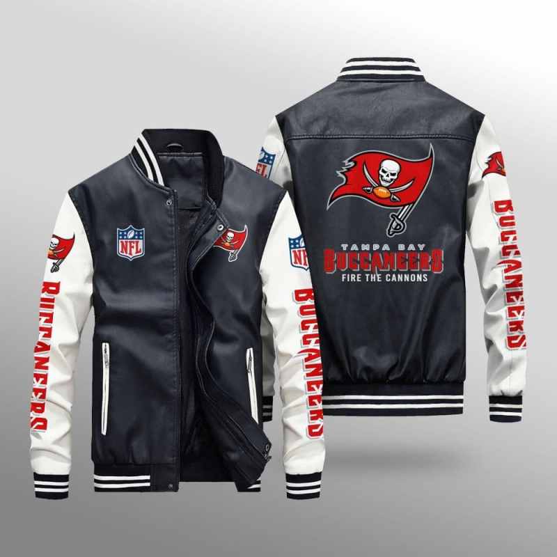 Tampa Bay Buccaneers Leather Bomber Jacket