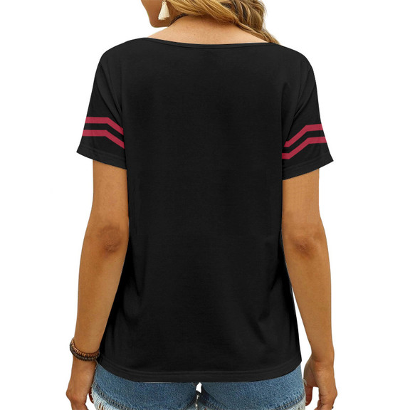 Houston Texans V-neck T-shirt Back