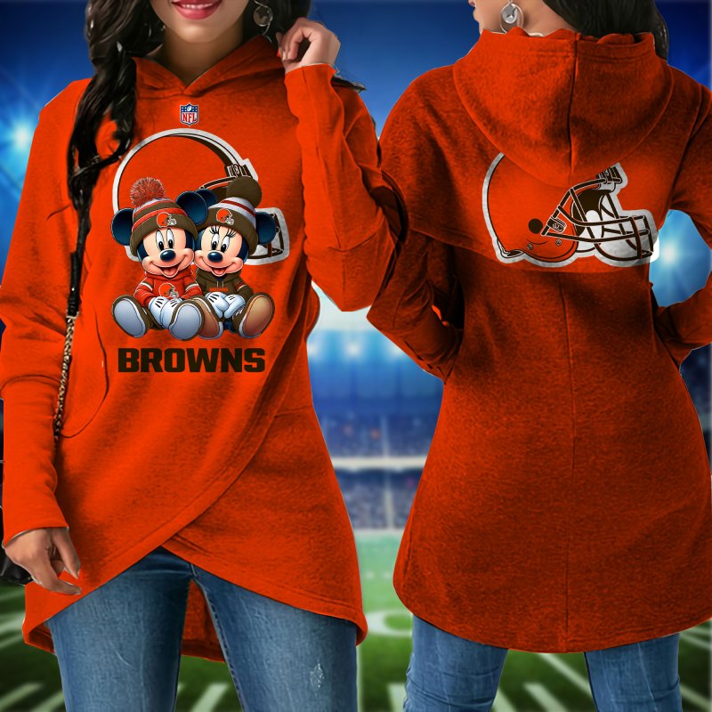 Cleveland Browns Women Irregular Hoodie Detail