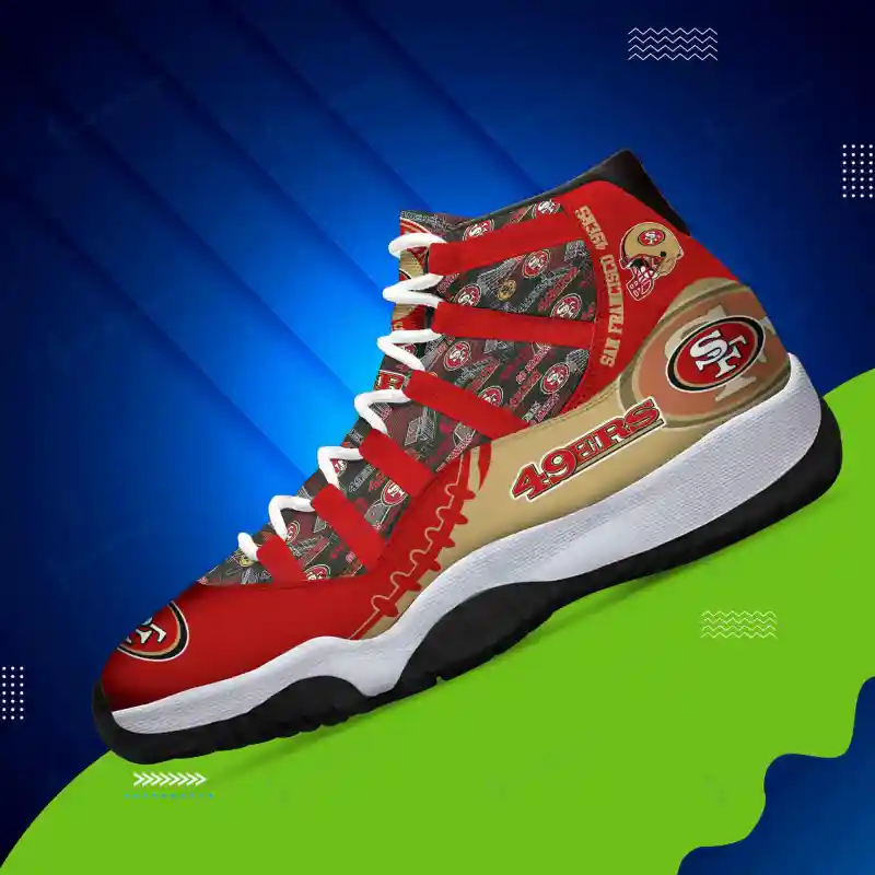 San Francisco 49ers Personalized AJD11 Sneakers
