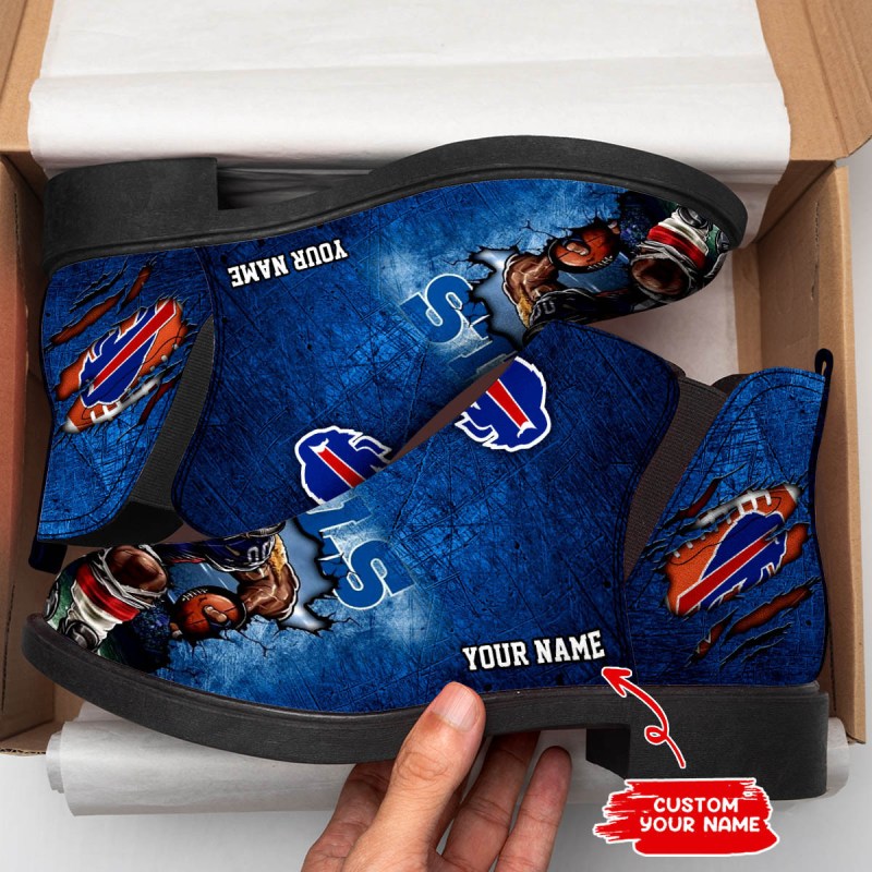 Buffalo Bills Short Fashion Boots Side View