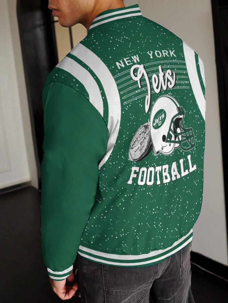New York Jets Varsity Jacket Back