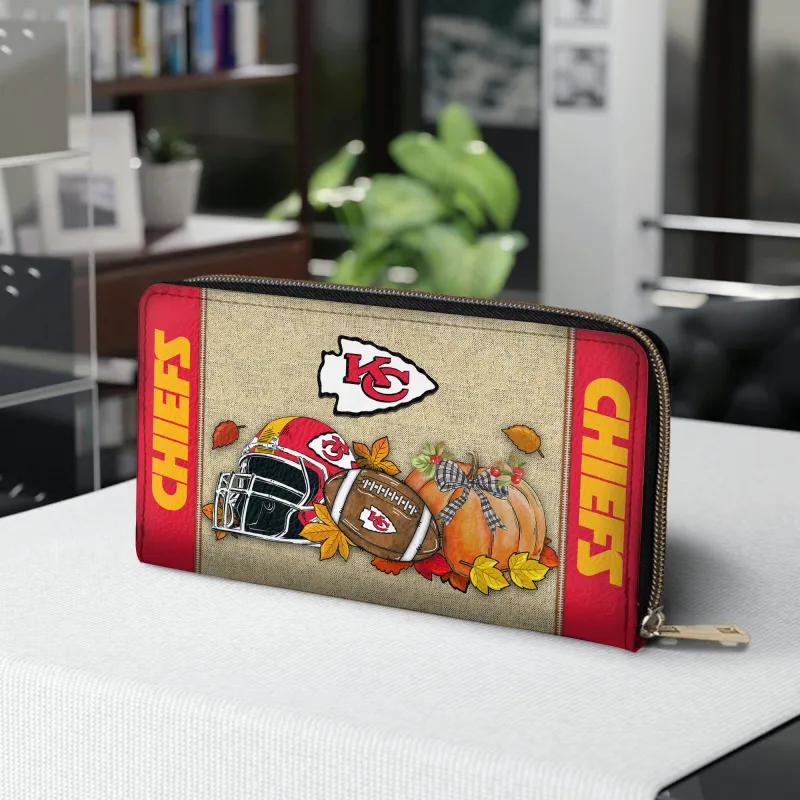 Stylish and Functional Zip Around Wallet for NFL Fans