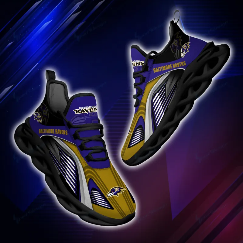 Baltimore Ravens Yezy Running Sneakers Detail
