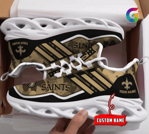Stylish Yezy Sneakers for New Orleans Saints Fans
