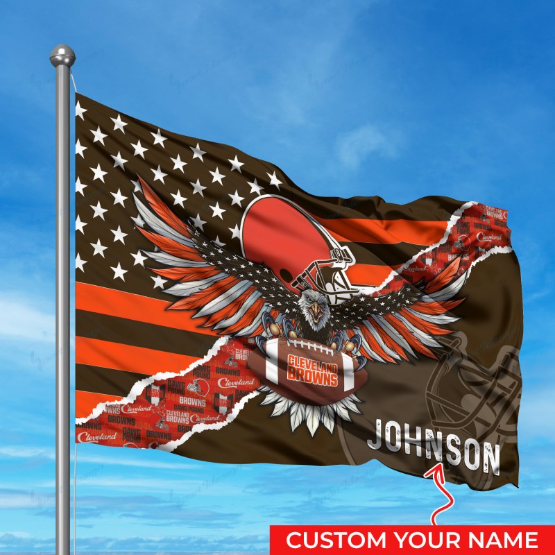 Cleveland Browns Personalized Flag