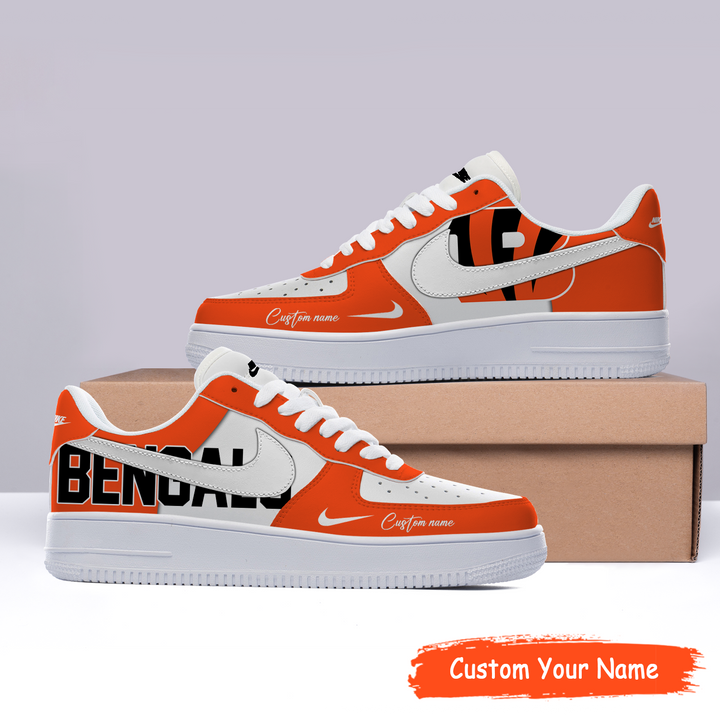 Cincinnati Bengals Custom Name Fan Shoes