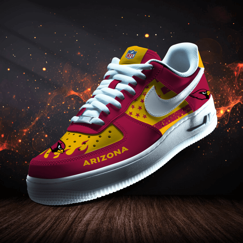 Arizona Cardinals Personalized AF1-1 Logo Pattern Sneakers