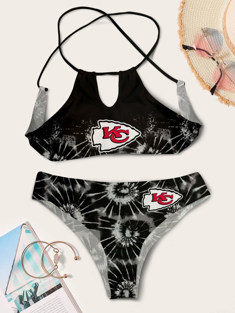 Kansas City Chiefs Women's Cami Keyhole One-piece Swimsuit
