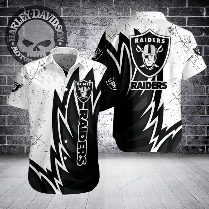 Las Vegas Raiders Button Shirt Sizing Chart