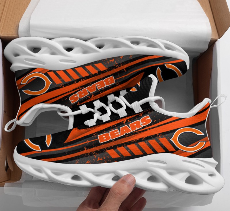 Chicago Bears Yeezy Running Sneakers Side View