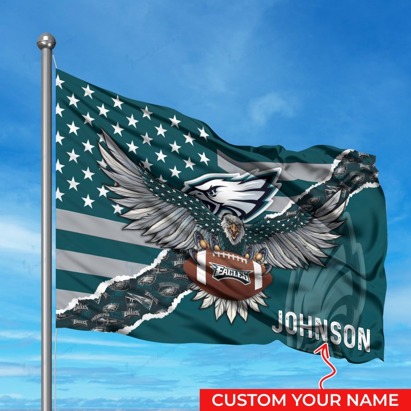 Philadelphia Eagles Personalized Flag