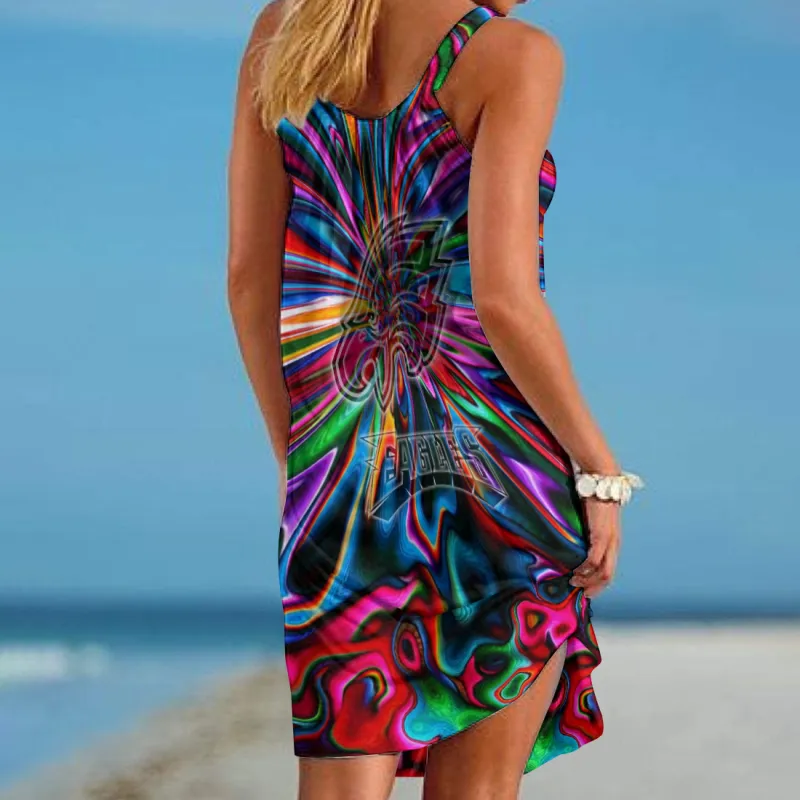 Philadelphia Eagles Beach Dress in different view