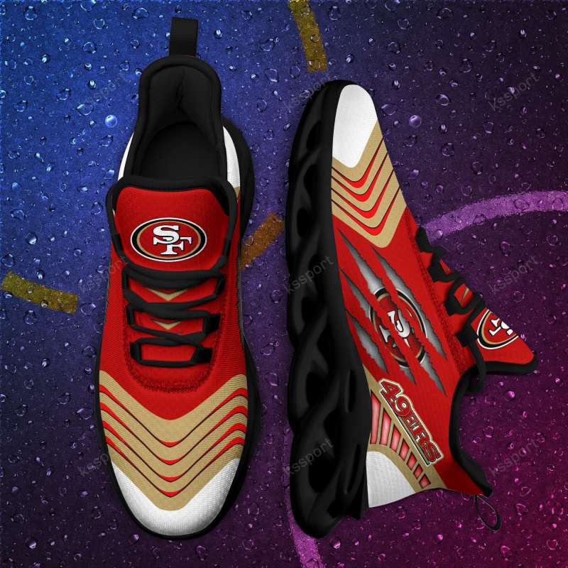 San Francisco 49ers Yezy Sneakers Top View