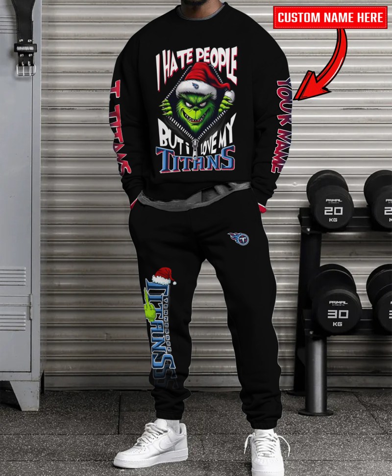 Tennessee Titans Combo Unisex Sweatshirt and Sweatpants Christmas Collection