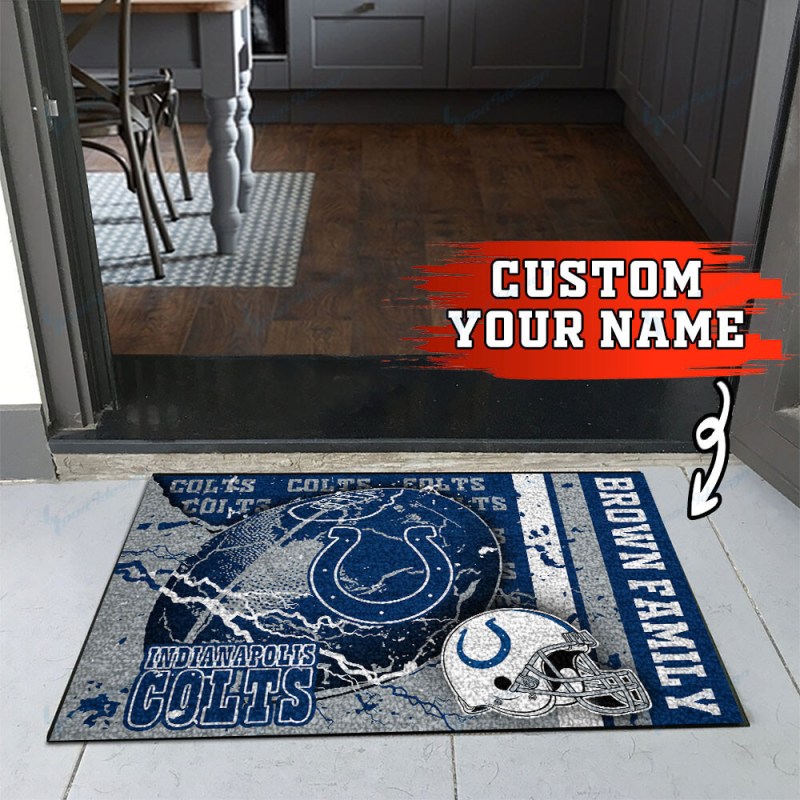 Indianapolis Colts Personalized Doormat