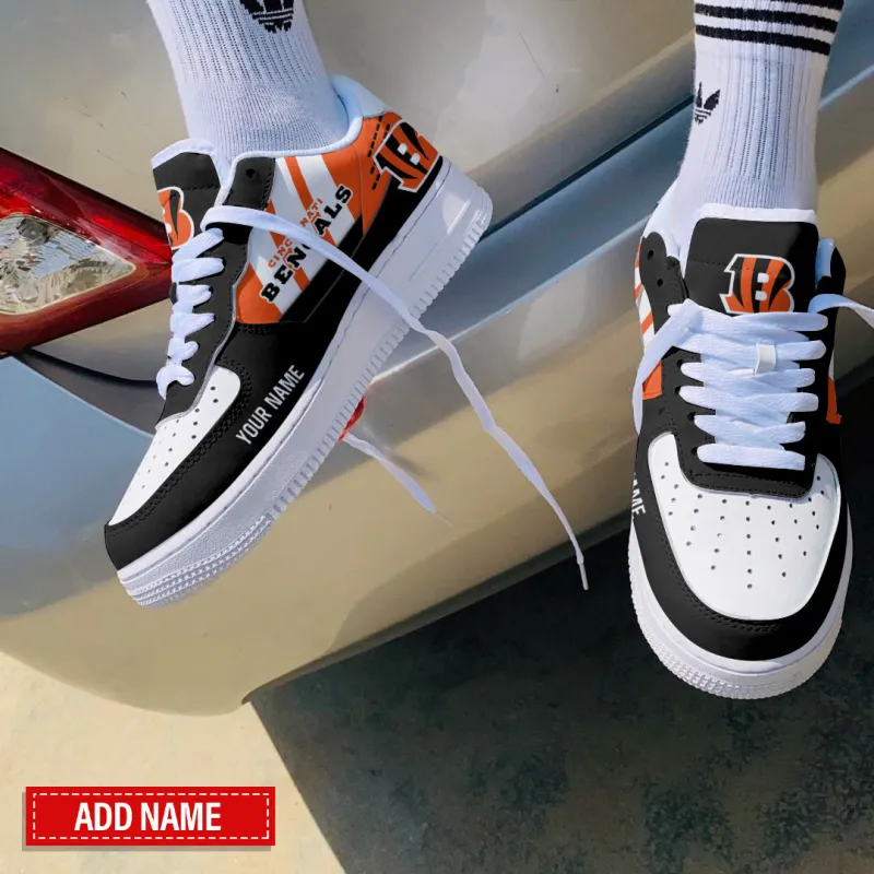 Cincinnati Bengals Personalized AF1 Shoes Detail