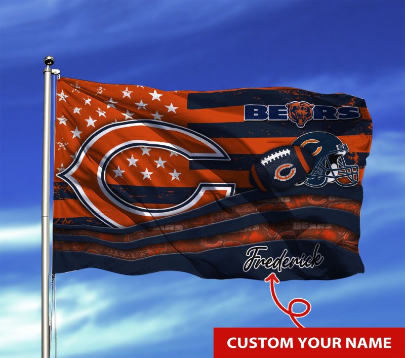 Chicago Bears Personalized Flag