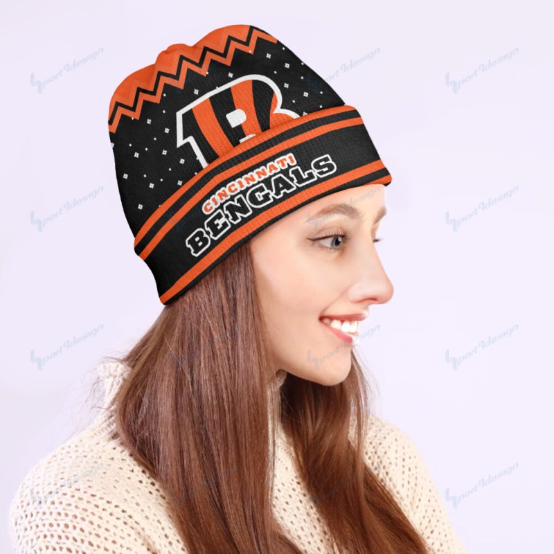 Cincinnati Bengals Wool Beanie - Back View