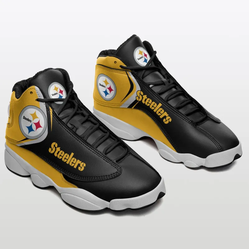 Pittsburgh Steelers AJD13 Sneakers 1052 Side View