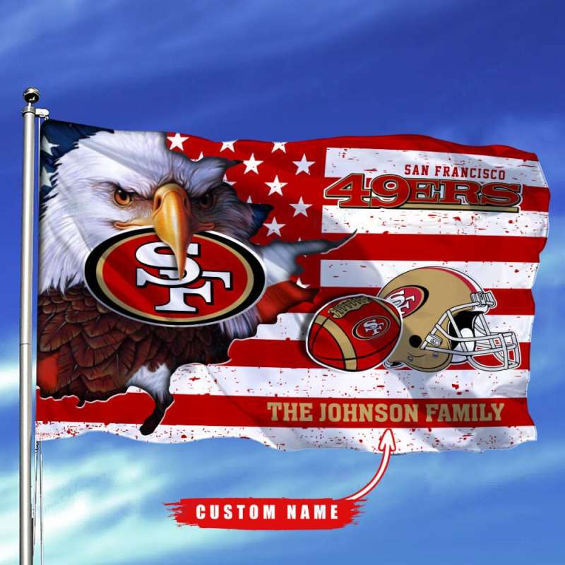 San Francisco 49ers Flag Custom Name