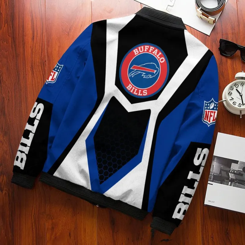 Buffalo Bills Bomber Jacket Back View