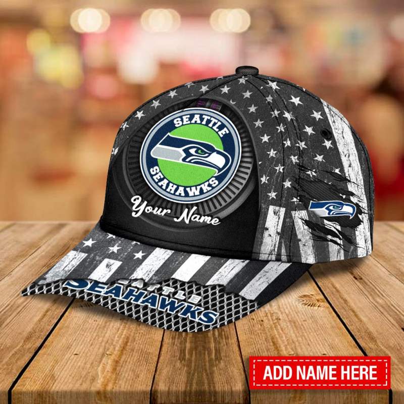 Seattle Seahawks Personalized Classic Cap