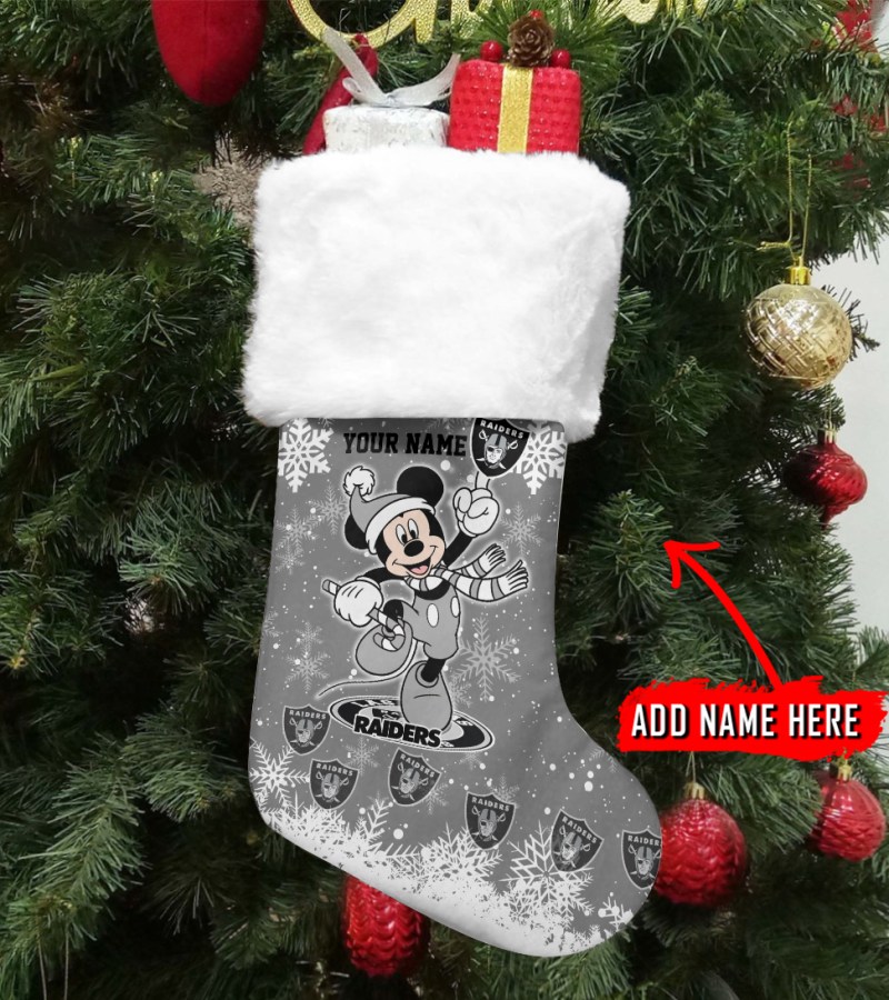 Las Vegas Raiders Personalized Christmas Socks