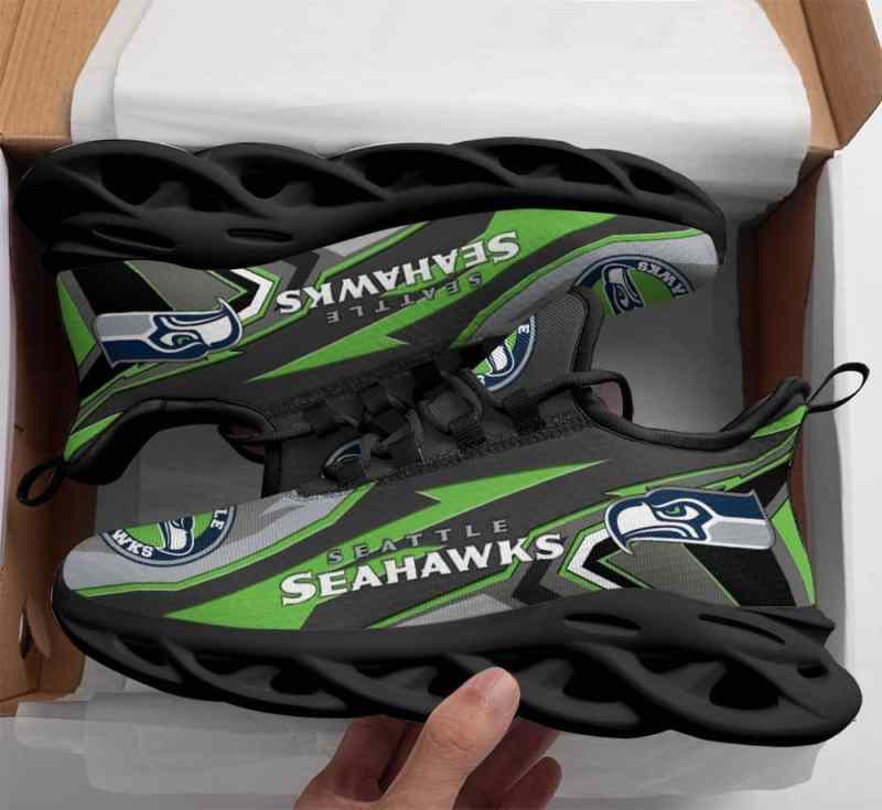 Seattle Seahawks Yezy Running Sneakers Lifestyle View
