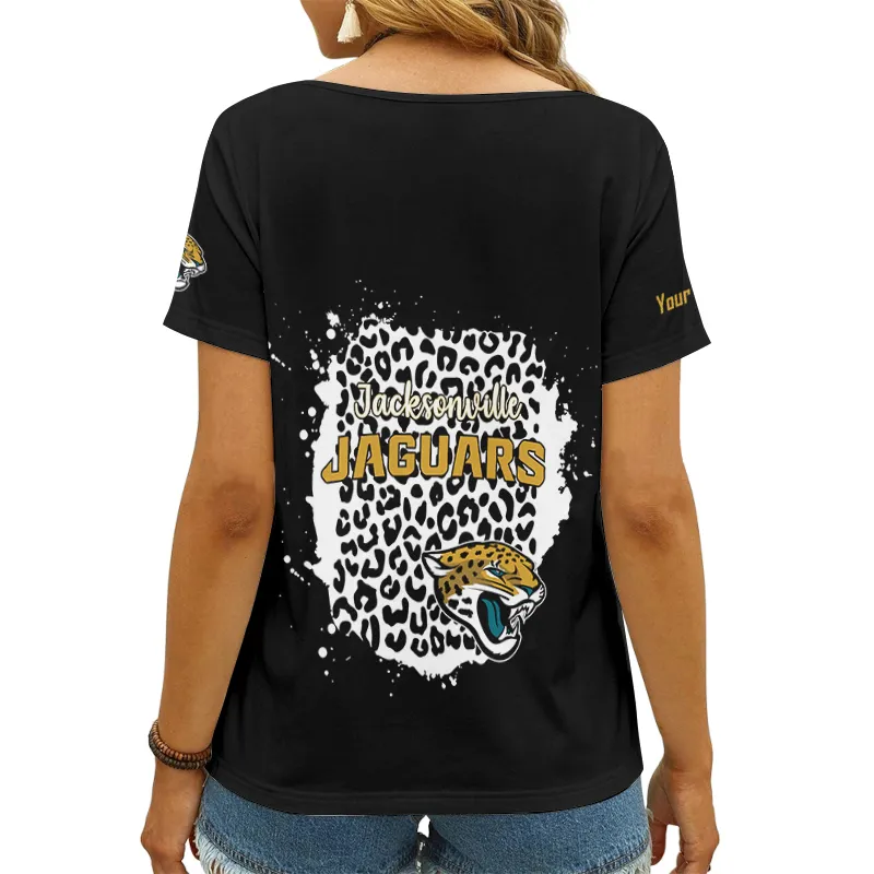 Jacksonville Jaguars Personalized V-neck T-shirt - Image 3
