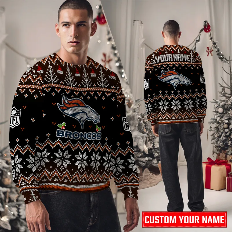 Denver Broncos Ugly Christmas Sweater 2